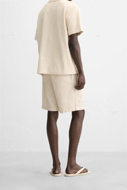 COTTON/LINEN BERMUDA SHORTS - Zara фото 23