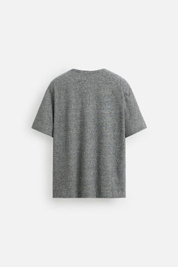 STRIPED COTTON - LINEN T-SHIRT - Zara фото 8