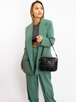 LACCOMA сумка C0771-черный натуральная кожа полиэстр  фото 2