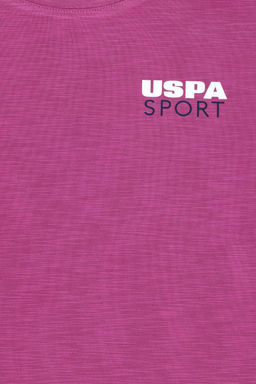 U. S. Polo Assn Фиолетовая футболка с круглым вырезом для девочек - U.s. polo assn фото 3