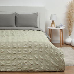 Покрывало евро LoveLife Texture: green, 240×230±5 см, микрофайбер