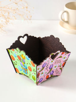 Конфетница квадратная или подставка под кулич Пасха. 10?13?13.5 см