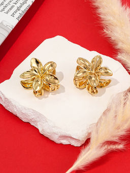 Цена за 2 шт. Краб для волос "Орнелла" (набор 2 шт) 3,5 см, золото