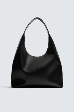 BOLSO SHOPPER LISO / Negro - Zara фото 3