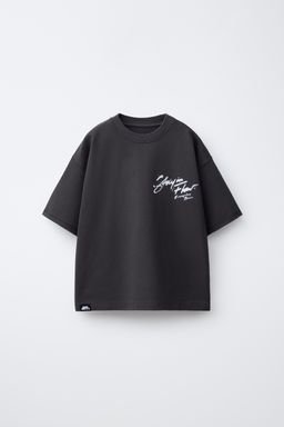 CAMISETA FELPA ESTAMPADA GRAFFITI / Antracita oscuro - Zara фото 2