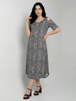 Платье женское кулирка "ВЛАДА" ЛЕО СЕРЫЙ