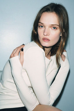 EMBROIDERED LONG SLEEVE T-SHIRT - Zara фото 2