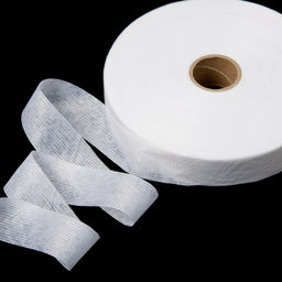 Лента Idealtex нитепрошивная клеевая по долевой 30мм 45г/м? в инд.упаковке белый 4730W рул.100м