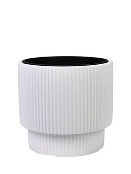 Кашпо вставкой 40 л d 39см h37см белый СТРИП