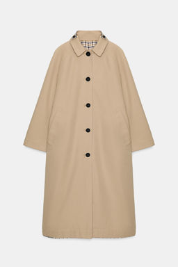 ZW COLLECTION REVERSIBLE CHECKS TRENCH COAT - Zara фото 15