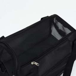 Сумка-переноска сетчатая, 48 х 26 х 31 см, черная - Пижон фото 11