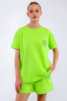 Арт. 2370 Костюм женский с шортами 42-48 (4 шт) Цвет:салатовый