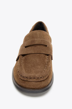SPLIT SUEDE PENNY LOAFERS - Zara фото 5