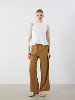 Beli Lastikli Dokulu Kad?n Pantolon