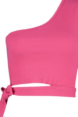 Trendyolmilla Tarc?n Tek Omuz Fitted/Vucuda Oturan Baglama Detayl? Fitilli Orme Bluz TWOSS22BZ1558 фото 7