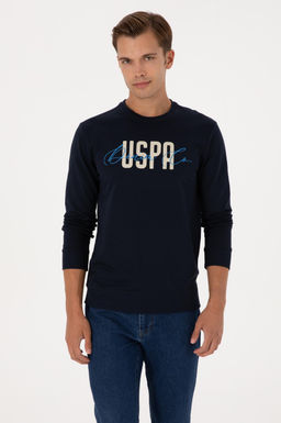 Erkek Lacivert Sweatshirt Sepette S_rpriz _ndirim