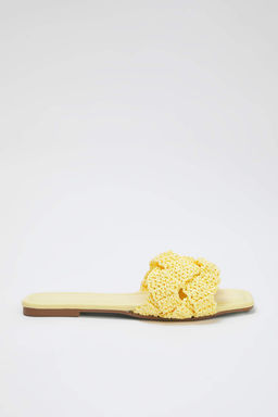 Trendyol Shoes Taba Orgu Kad?n Has?r Terlik TAKSS25TE00030 - Trendyolmilla фото 3