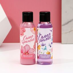 Подарочный набор Самая красивая: гель для душа и пена для ванны, 2?100 мл, Чистое счастье  фото 2