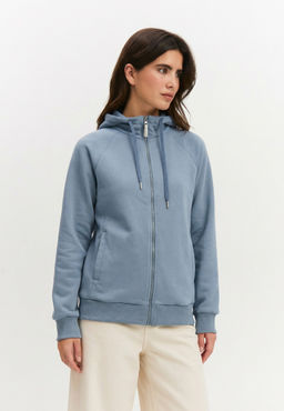 Толстовка женская 25234-532 футер серо-голубой