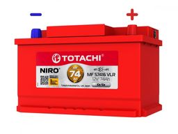 АКБ TOTACHI NIRO MF 57416 VLR LB 74а/ч низкий корпус LB, поляр. обратная 0 (JIS L)
