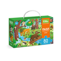 ElBascoKids / Пазл на внимательность Зимняя деревня 80 элементов - El`BascoKids фото 19