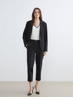 Beli Kemerli Kad?n Cigarette Pantolon