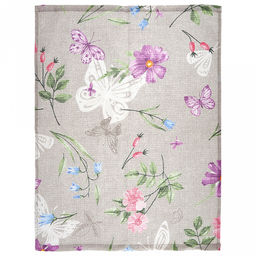 Салфетка хозяйственная 50х60см "Лето", вафельное полотно, хлопок 100%, плотность 245г/м2, без упаковки, "Домашняя мода" (Россия)