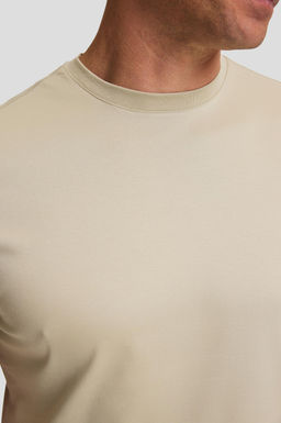Erkek A__k Haki Regular Fit Bisiklet Yaka Basic Ti__rt