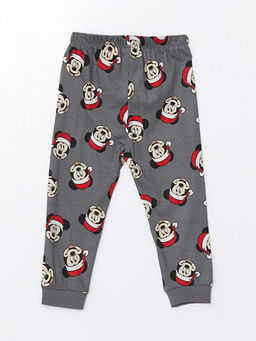Beli Lastikli Mickey Mouse Bask?l? Erkek Bebek Pijama Alt - Waikiki фото 2