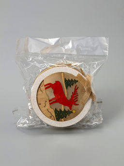 Ёлочная игрушка Шар с оленёнком, 10х10х3 см, от батареек, свечение тёплое белое - Luazon lighting фото 6