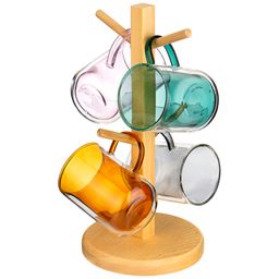 НАБОР ИЗ 4-Х КРУЖЕК DOUBLE-WALL 250 МЛ. ДИА=7,5 СМ. В=10,5 СМ. НА ПОДСТАВКЕ - Agness фото 3