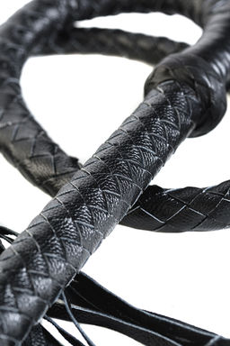 Кнут Плеть TOYFA Theatre кожаный, cерый, 1,75 м  фото 3