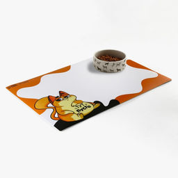 Коврик под миску нескользящий Тут пусто, 43х28 см - Пушистое счастье фото 2