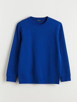 Bisiklet Yaka Erkek Sweatshirt