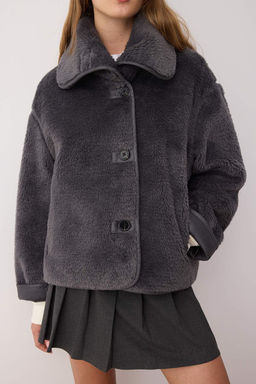 Antrasit Oversize Kal?p Pelus Mont TWOAW26MO00062