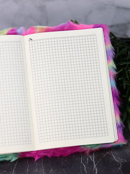 Блокнот плюшевый "Rainbow lama", bright, 21,5х15 см, плотность 80 гр.