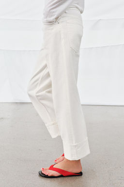 JEANS ZW COLLECTION RECTOS TIRO BAJO / Blanco - Zara фото 4