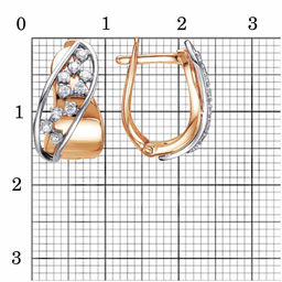 СЕРЬГИ 33813673Д - Красная пресня фото 2