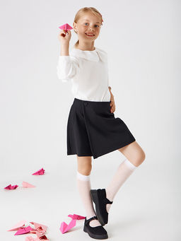 Цена за 5 пар! Гольфы детские белые с рисунком в виде ромбов - Mark formelle фото 2