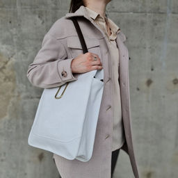 Женская сумка шоппер из эко кожи с косметичкой 0075-3