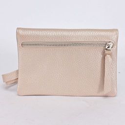 Портмоне женское Croco-ПР-801 натуральная кожа 2 отд, 12 карм, рем-петля, пудра металлик (234) 238918  фото 2