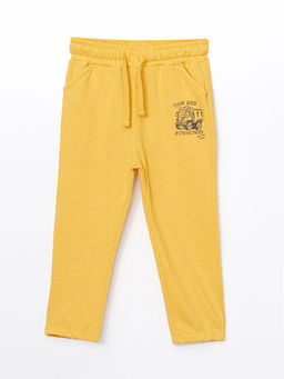 Beli Lastikli Bask?l? Erkek ?ocuk E?ofman Alt?