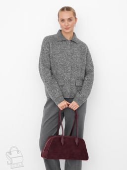 Сумка женская кожаная 990180NN wine red Natale Navetta  в Новосибирске