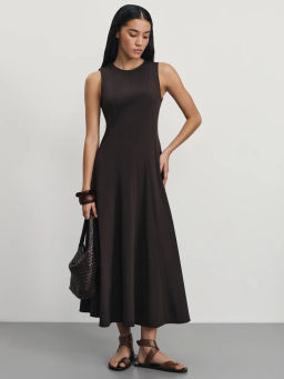 Платье миди приталенного кроя из хлопка / Zarina