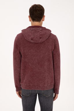 Erkek Bordo Sweatshirt