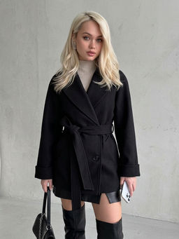 Пальто женское демисезонное 27220 (черный)