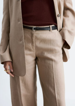 Pantalones sastre de lino - H&m фото 8