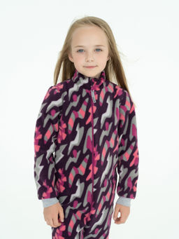 Купить комбинезон детский лиловый абстракция 279(ш) прямая молния (104, 56)