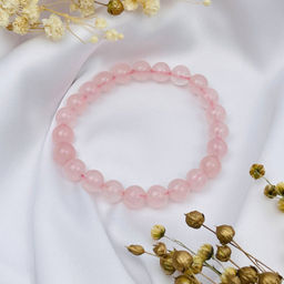 Браслет из Розового кварца 19 см