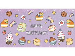 Цена за 10 шт. Конверт для денег OPTIMA "Happy Birthday! Кавай" (1-04-0392)